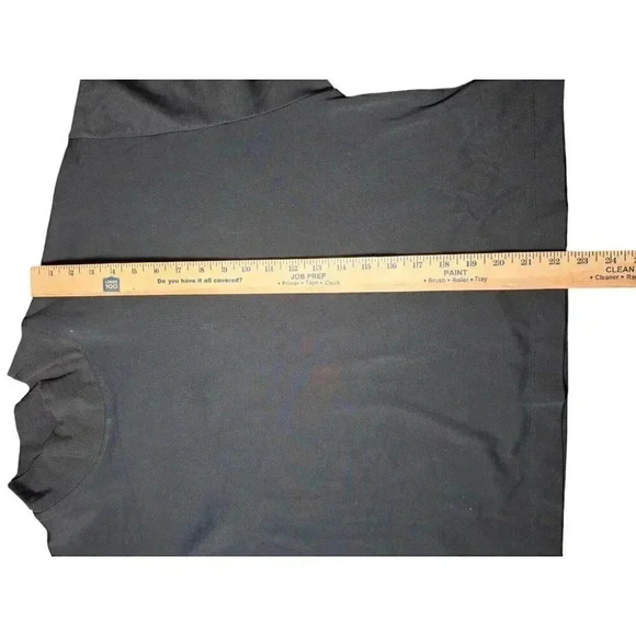 Athleta Size Large Black Venice Mock High Neck Long Sleeve Active Sweatshirt - Picture 6 of 8